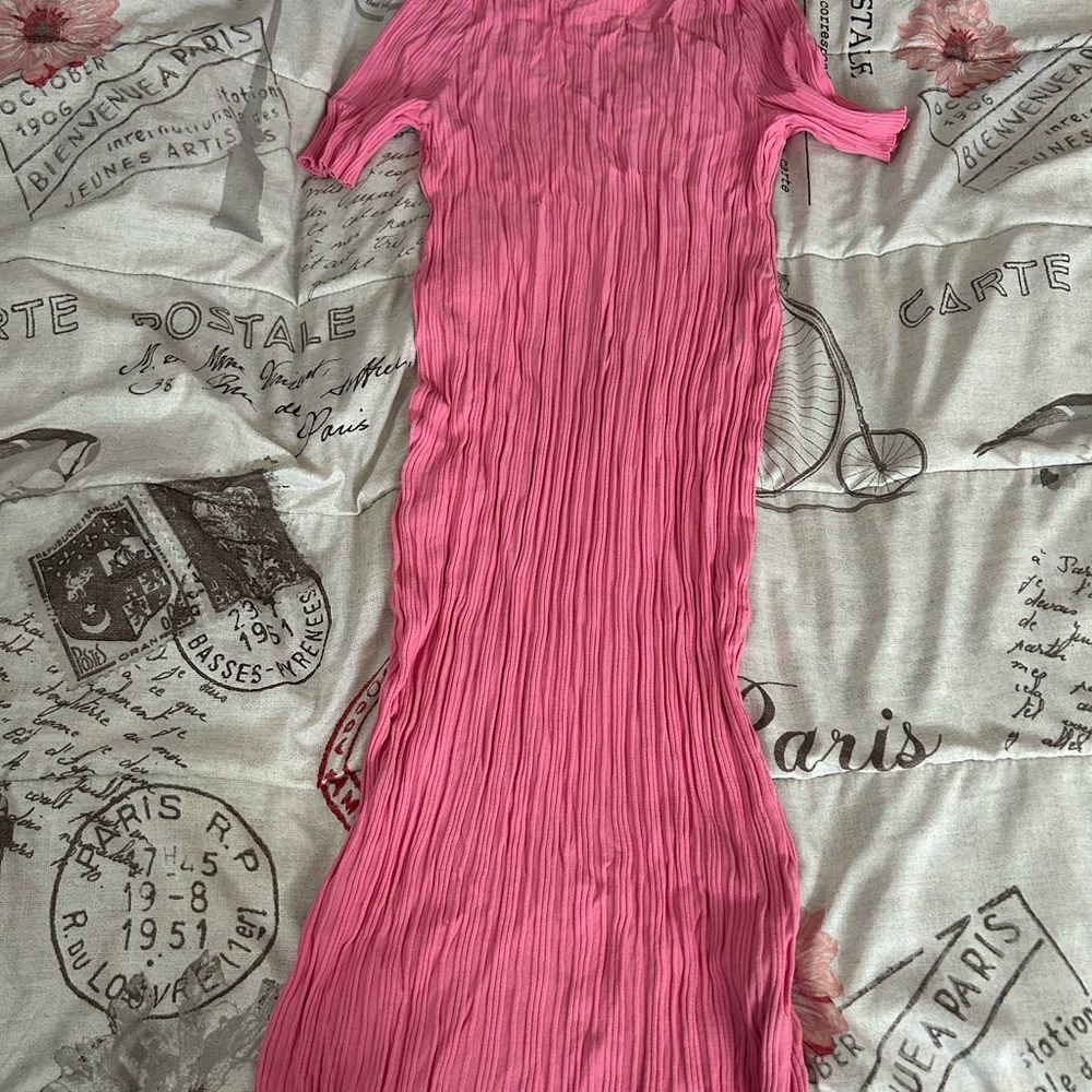 H&M Pink Long Sleeve Dress